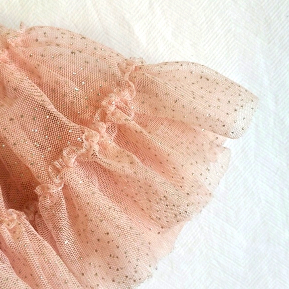 koala kids silver sparkle multi-layer pink tulle tutu skirt 3-6 months baby girl - Picture 2 of 6